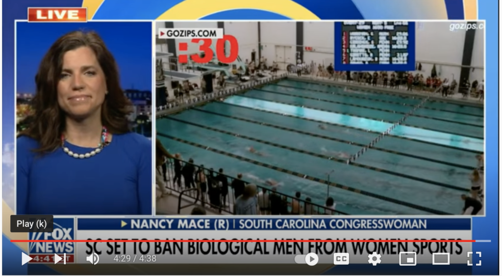 Nancy Mace Supports SC Ban on Trans Men Competing against Women in Sports