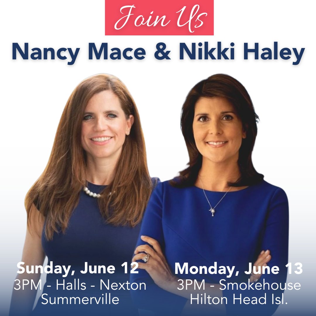 RSVP to GOTV Rallies with Guest Amb. Nikki Haley - Nancy Mace for Congress