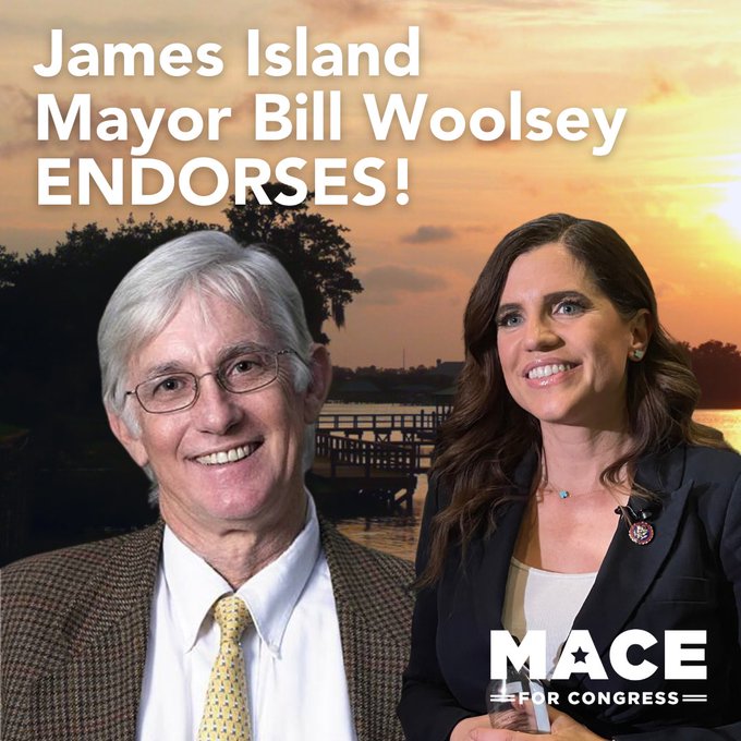 Rep. Nancy Mace Receives Endorsement From James Island Mayor Bill Woolsey