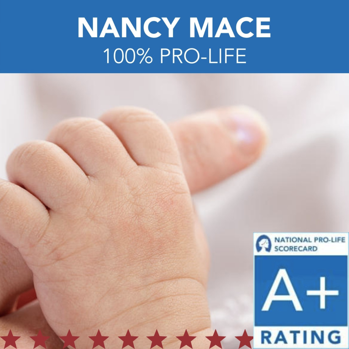 NANCY MACE RECEIVES ENDORSEMENT AND A+ RATING FROM SUSAN B. ANTHONY'S LIST