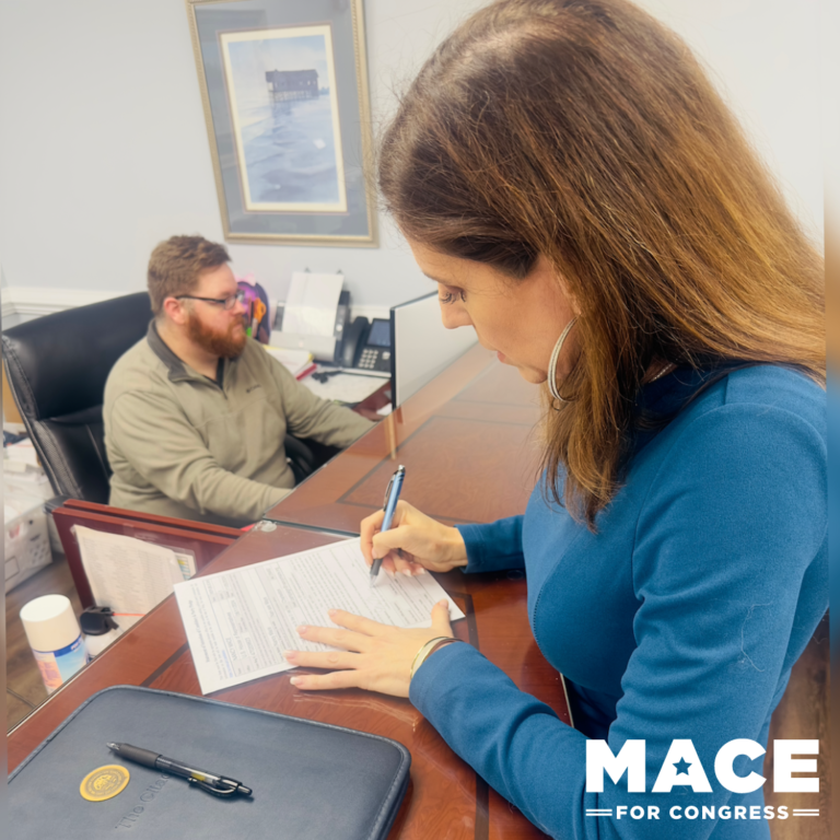 Congresswoman Nancy Mace Files for Reelection for South Carolina’s