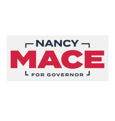 NMG101_8.5×3.6_Bumper_Sticker Nancy Mace for Governor bumper sticker